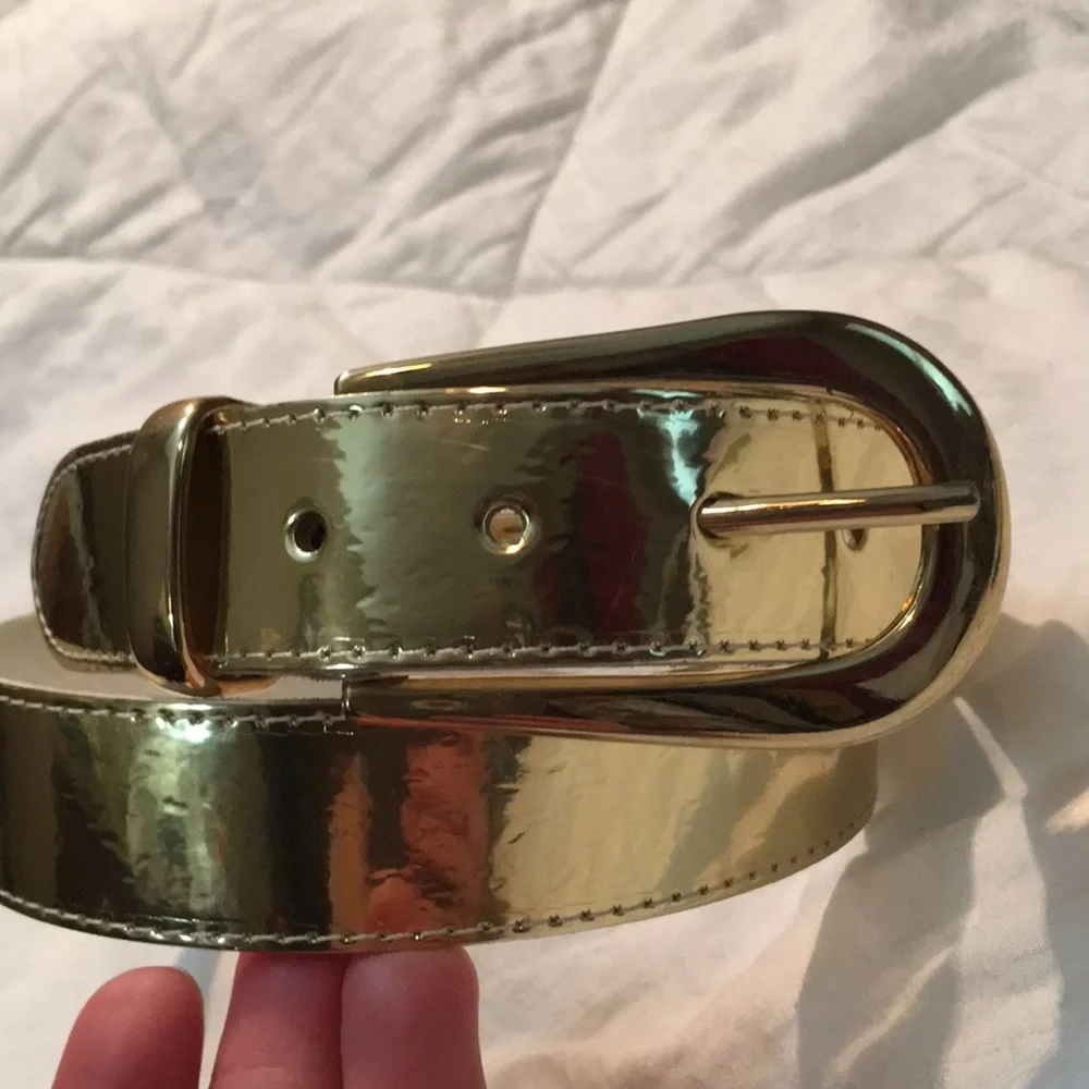 Metallic Gold Vintage Glam Belt Size M
